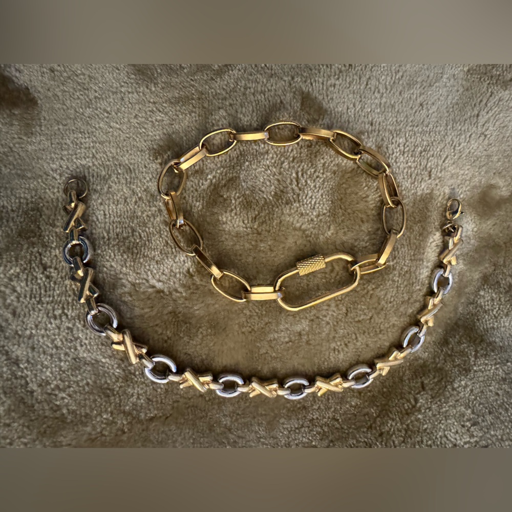 Plunder Gold and Silver Bracelet Duo